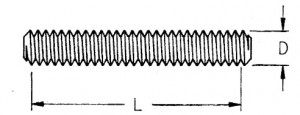 Stud bolts for Pressure-Temperature Piping